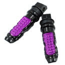 Motorcycle Off-Road Car Accessories Modified Aluminum Alloy Non-Slip Foot Pedal(Purple)