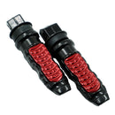 Motorcycle Off-Road Car Accessories Modified Aluminum Alloy Non-Slip Foot Pedal(Red)