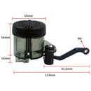 Motorcycle Modified Fittings Front Brake Oil Liquid Oil Cup Direct Pump Large Capacity Universal Oil Pot(Transparent )