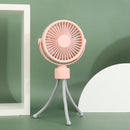 Octopus Fan Baby Stroller Outdoor Portable Children Students USB Handheld Fan(SQ2176E- Powder)