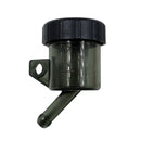2 PCS Motorcycle Modification Accessories Off-Road Vehicle Large Displacement Straight Pump Transparent Oil Cup Brake Pump Modified Oil Pot(Oblique Black)