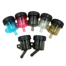 2 PCS Motorcycle Modification Accessories Off-Road Vehicle Large Displacement Straight Pump Transparent Oil Cup Brake Pump Modified Oil Pot(Straight Blue)