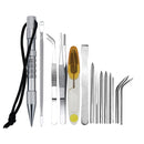 Umbrella Rope Needle Marlin Spike Bracelet DIY Weaving Tool, Specification: 14 PCS / Set Silver