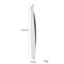 Nail Art Eyelash Tweezers Stainless Steel Colorful High Precision Grafting Eyelash Curler, Specification: 3 PCS Mirror Light Feather Clip