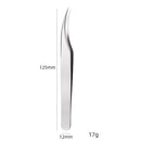 Nail Art Eyelash Tweezers Stainless Steel Colorful High Precision Grafting Eyelash Curler, Specification: 3 PCS Mirror Light Dolphin Clip