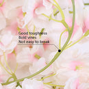 2 PCS Simulation Sakura Rattan Plastic Decorative Flower Vine, Colour: 135 Flowers Champagne