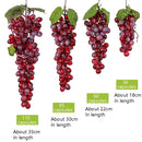 2 Bunches 110 Purple Grapes Simulation Fruit Simulation Grapes PVC with Cream Grape Shoot Props