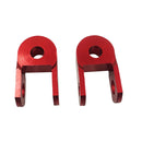 6 Pairs Motorcycle Electric Vehicle Modification Accessories Small CNC Aluminum Alloy Shock Absorption Increaser(Red)