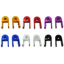 6 Pairs Motorcycle Electric Vehicle Modification Accessories Small CNC Aluminum Alloy Shock Absorption Increaser(Red)