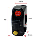 Motorcycle Modification Aluminum Alloy Handle Switch High Low Beam Light Turn Signal Horn Control Switch(Black)