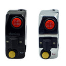 Motorcycle Modification Aluminum Alloy Handle Switch High Low Beam Light Turn Signal Horn Control Switch(Black)