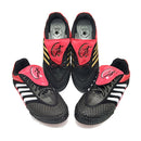 Canvas Antiskid Wear-Resistant Football Shoes Children / Adults Sports Training Rubber Spikes Shoes, Size: 42/260(Black White)