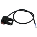 Motorcycle Modification Aluminum Alloy Waterproof Retro Switch Headlight Shot Light Discharge Switch(Red Button)