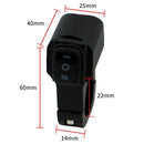 Motorcycle Modification Aluminum Alloy Waterproof Retro Switch Headlight Shot Light Discharge Switch(Black Button)