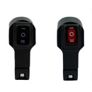 Motorcycle Modification Aluminum Alloy Waterproof Retro Switch Headlight Shot Light Discharge Switch(Black Button)