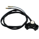 Motorcycle Modification Self-Locking Single Switch Headlight Fog Light Brake Light Emergency Light Switch(White Button)