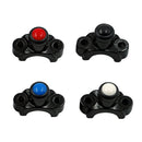 Motorcycle Modification Self-Locking Single Switch Headlight Fog Light Brake Light Emergency Light Switch(White Button)