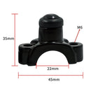 Motorcycle Modification Self-Locking Single Switch Headlight Fog Light Brake Light Emergency Light Switch(White Button)