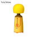 SUOAI MC11 Wireless Voice Changing Mobile Phone Bluetooth Singing Microphone, Colour: Tulip Yellow
