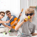 SUOAI MC11 Wireless Voice Changing Mobile Phone Bluetooth Singing Microphone, Colour: Cherry Pink+Gray Plush Cover