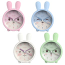 Children Student Silicone Alarm Clock Bedroom Bedside Night Light Mute Clock(Green Rabbit)