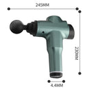 Muscles Relax Massager Portable Fitness Equipment Fascia Gun, Specification: 6206 6 Gears Red(EU Plug)
