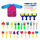 31 In 1 Painting Sponge Seal Early Education Art Graffiti Supplies For Children(Red )