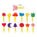 31 In 1 Painting Sponge Seal Early Education Art Graffiti Supplies For Children(Red )