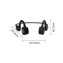 B20 Magnetic Suction Charging Bone Conduction Wireless Swimming Earphone(Red)