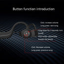 B20 Magnetic Suction Charging Bone Conduction Wireless Swimming Earphone(Red)