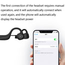 B20 Magnetic Suction Charging Bone Conduction Wireless Swimming Earphone(Red)