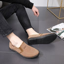 LuTai Men Loafers Rubber Sole Shoes Breathable Wear-Resistant Casual Shoes, Size: 40(1909 Gray)