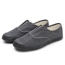 LuTai Men Loafers Rubber Sole Shoes Breathable Wear-Resistant Casual Shoes, Size: 44(2001 Gray)