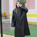 Bicycle Single Thick Raincoat Battery Car Adult Poncho, Size: XXL(Black)