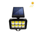 TY07003 128 COB Outdoor Solar Wall Lamp Rotatable Human Body Induction Courtyard Light