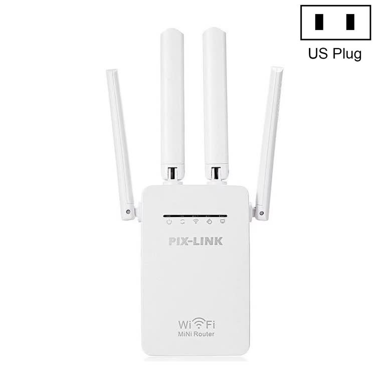 PIX-LINK LV-WR09 300Mbps WiFi Range Extender Repeater Mini Router(US Pulg)