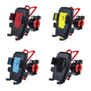Bicycle Automatic Lock Mobile Phone Bracket 360 Degree Rotating Carrier Cycling Bracket(Yellow (Silicone Strap))