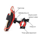Bicycle Automatic Lock Mobile Phone Bracket 360 Degree Rotating Carrier Cycling Bracket(Yellow (Silicone Strap))