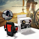 Bicycle Automatic Lock Mobile Phone Bracket 360 Degree Rotating Carrier Cycling Bracket(Blue (Silicone Strap))