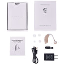 G25 Bluetooth Hearing Aid Elderly Sound Amplifier Sound Collector, Colour: EU Plug(Skin Color)