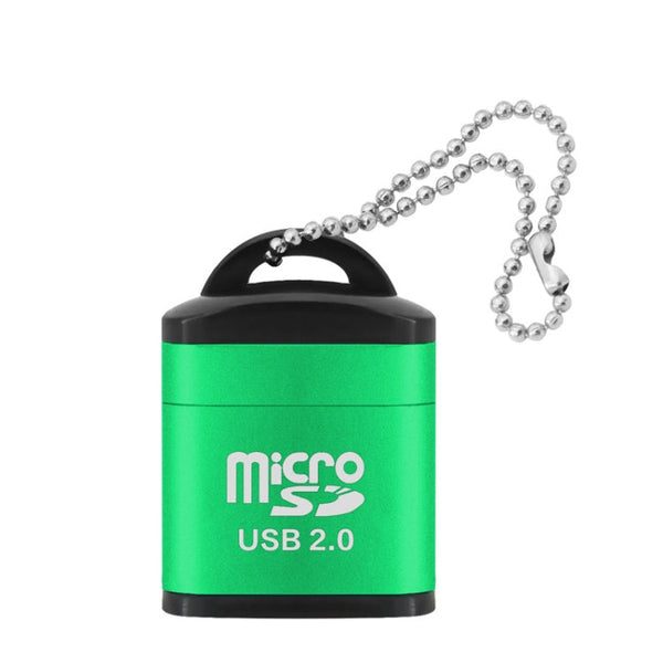 10 PCS 480Mbps Mini Micro SD Card Mobile Phone High-Speed TF Memory Card Reader Computer Car Speaker Card Reader(Green)