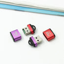 10 PCS 480Mbps Mini Micro SD Card Mobile Phone High-Speed TF Memory Card Reader Computer Car Speaker Card Reader(Green)