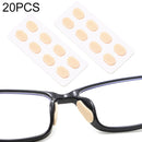 20 PCS Glasses Nose Strip Soft EVA Sponge Nose Mat Comfortable No Pressure Mark Does Not Remove Makeup Anti-Height Eye Frame Nose(Skin Color 1.0mm)
