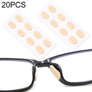 20 PCS Glasses Nose Strip Soft EVA Sponge Nose Mat Comfortable No Pressure Mark Does Not Remove Makeup Anti-Height Eye Frame Nose(Skin Color 1.5mm)