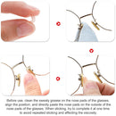 20 PCS Glasses Nose Strip Soft EVA Sponge Nose Mat Comfortable No Pressure Mark Does Not Remove Makeup Anti-Height Eye Frame Nose(D-type Black 1.5mm)