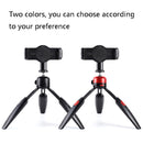 Foldable Tripod Desk Mount Telescopic Live Stand with Tablet PC & Phone Clamp for Camera / Smartphones / Tablet PC(Black)
