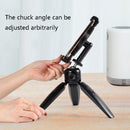 Foldable Tripod Desk Mount Telescopic Live Stand with Tablet PC & Phone Clamp for Camera / Smartphones / Tablet PC(Black)