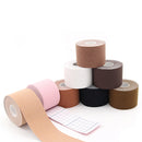 2 PCS Chest Stickers Sports Tape Muscle Stickers Elastic Fabric Nipple Stickers, Specification: 7.5cm x 5m(Black)