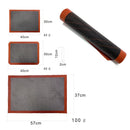 Hollow Non-Stick High Temperature Baking Mat Breathable Glass Fiber Baking Pan Mat, Specification: 12 Lap 40x30cm Cut Angle