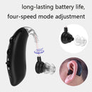 GM-105 Elderly Hearing Aid Sound Amplifier Intelligent Noise Reduction Sound Collector, Style: EU Plug(Fantasy Black)